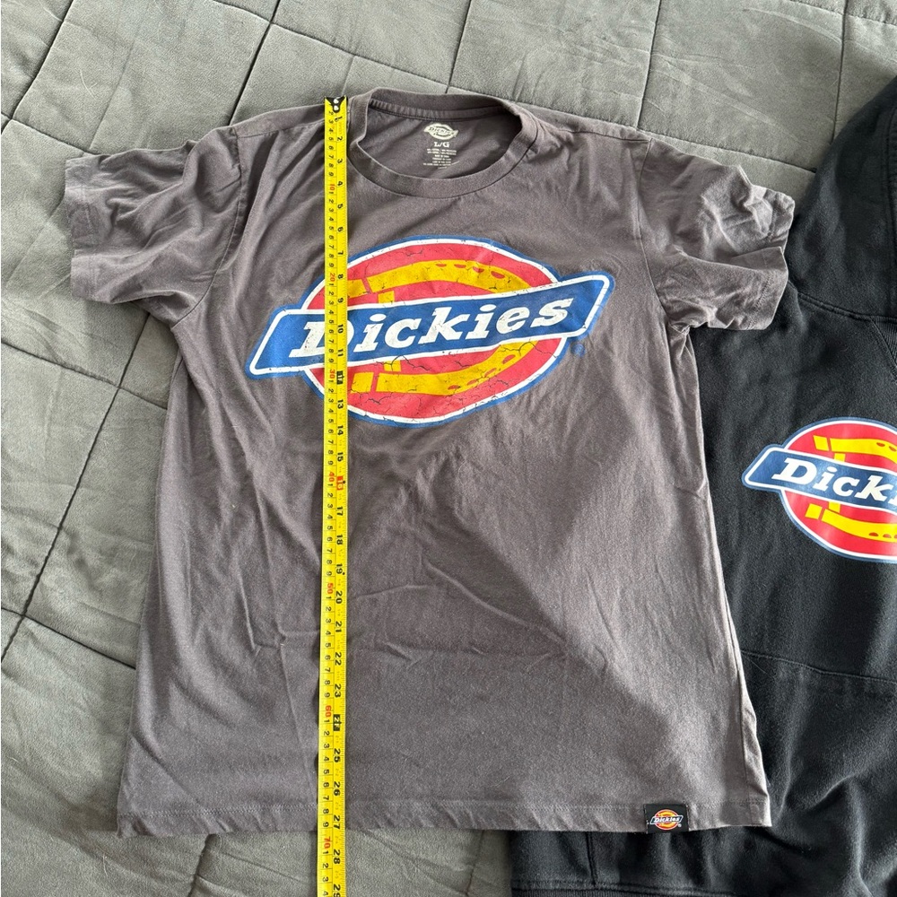Dickies Black Hoodie and Gray T-Shirt Set Y2K - Picture 12 of 14